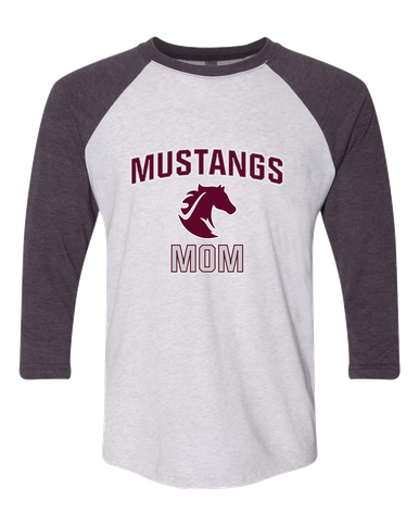 Northside Mustangs Mom Women's Baseball T-Shirt