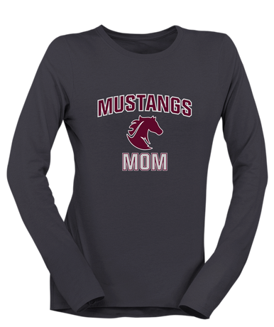 Northside Mustangs Mom Women's LS T-Shirt