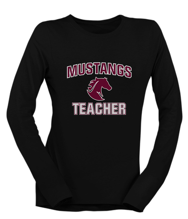 Northside Mustangs Teacher Women's Premium LS T-Shirt