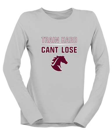 Northside Mustangs Train Hard, Can't Lose Women's LS T-Shirt