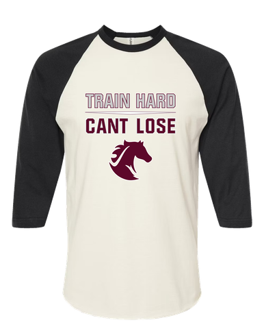 Northside Mustangs Train Hard, Can't Lose Men's Baseball T-Shirt