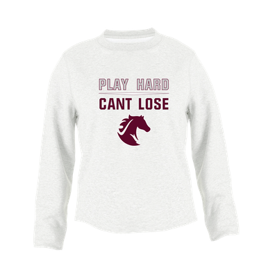 Northside Mustangs Play Hard, Can't Lose Women's Sweatshirt