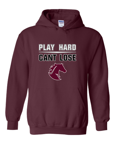 Northside Mustangs Play Hard, Can't Lose Men's Hoodie