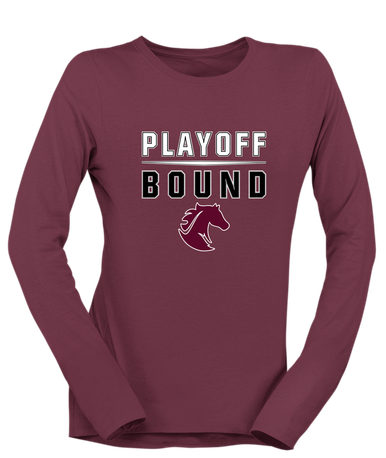 Northside Mustangs Playoff Bound Women's LS T-Shirt
