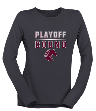 Northside Mustangs Playoff Bound Women's Premium LS T-Shirt