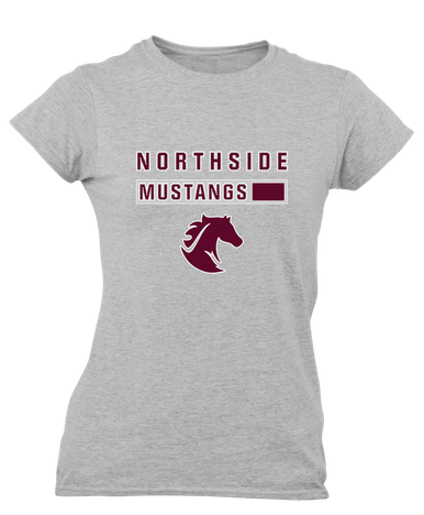 Northside Mustangs Mascot #7 Women's SS T-Shirt