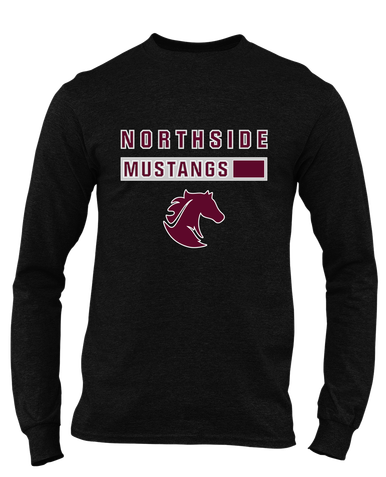 Northside Mustangs Mascot #7 Men's Premium LS T-Shirt