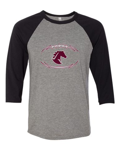 Northside Mustangs Football #3 Men's Baseball T-Shirt