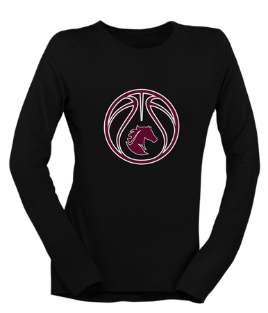 Northside Mustangs Basketball #2 Women's LS T-Shirt