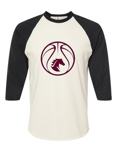 Northside Mustangs Basketball #2 Women's Baseball T-Shirt