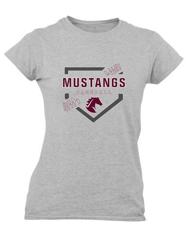 Northside Mustangs Baseball #2 Women's SS T-Shirt