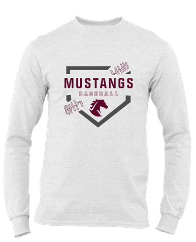 Northside Mustangs Baseball #2 Men's LS T-Shirt