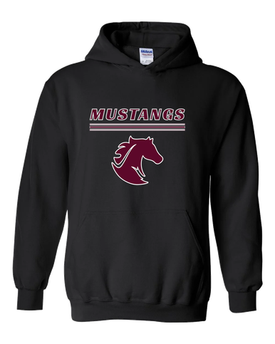 Northside Mustangs Mascot #8 Men's Hoodie
