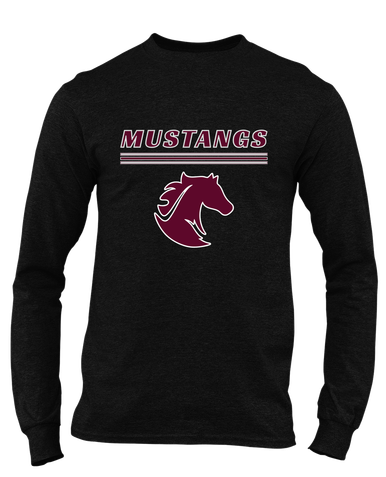 Northside Mustangs Mascot #8 Men's LS T-Shirt