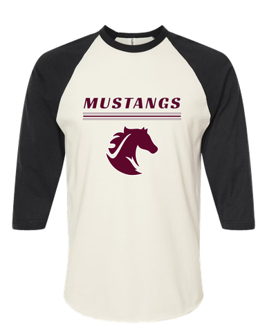 Northside Mustangs Mascot #8 Men's Baseball T-Shirt