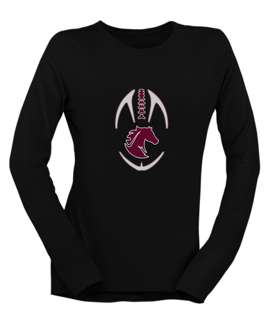 Northside Mustangs Football #4 Women's LS T-Shirt