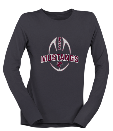 Northside Mustangs Football #5 Women's Premium LS T-Shirt