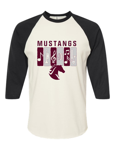 Northside Mustangs Band # 2 Women's Baseball T-Shirt