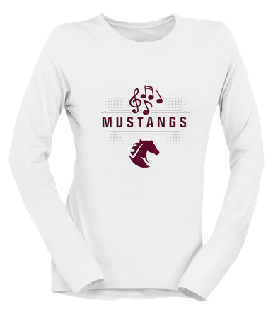 Northside Mustangs Band # 3 Women's LS T-Shirt