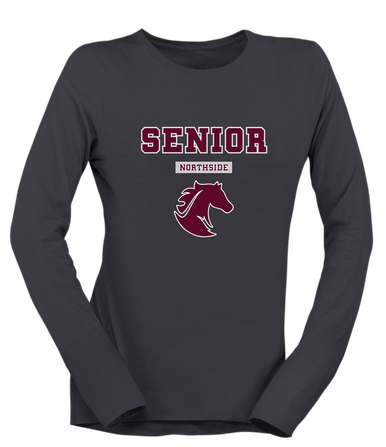 Northside Mustangs Senior #2 Women's Premium LS T-Shirt