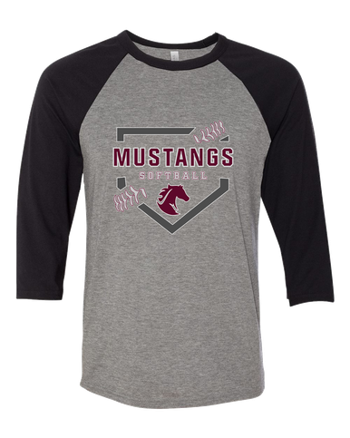 Northside Mustangs Softball #2 Women's Baseball T-Shirt