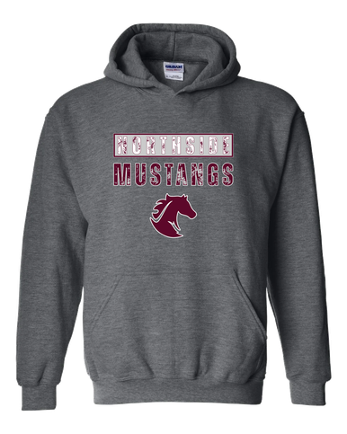 Northside Mustangs Mascot #9 Men's Hoodie
