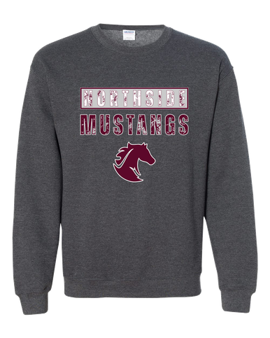 Northside Mustangs Mascot #9 Men's Sweatshirt