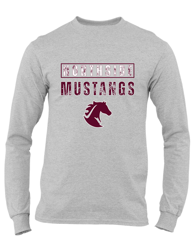 Northside Mustangs Mascot #9 Men's Premium LS T-Shirt