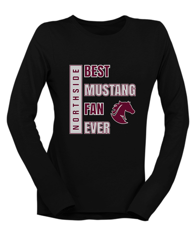 Northside Mustangs Best Mustang Fan Women's Premium LS T-Shirt