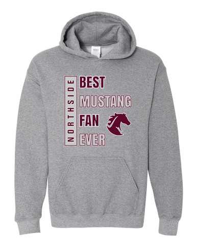 Northside Mustangs Best Mustang Fan Men's Hoodie