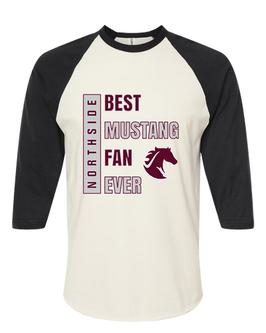 Northside Mustangs Best Mustang Fan Men's Baseball T-Shirt
