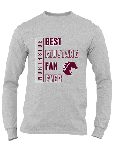 Northside Mustangs Best Mustang Fan Men's LS T-Shirt