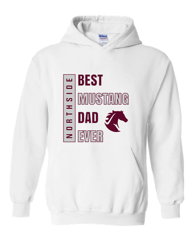 Northside Mustangs Best Mustang Dad Men's Hoodie
