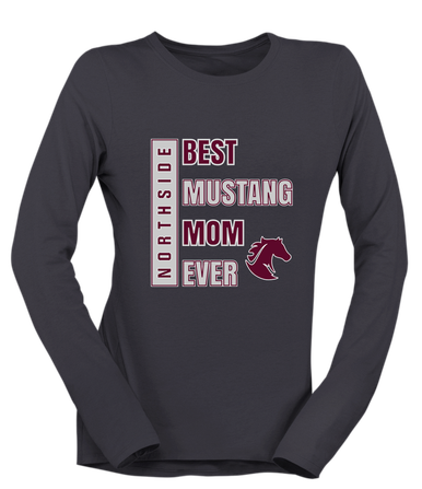 Northside Mustangs Best Mustang Mom Women's Premium LS T-Shirt