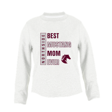 Northside Mustangs Best Mustang Mom Women's Sweatshirt