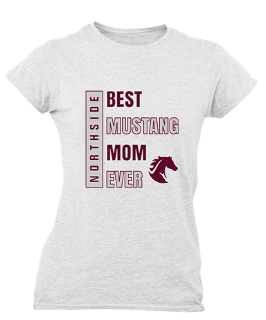 Northside Mustangs Best Mustang Mom Women's Premium SS T-Shirt