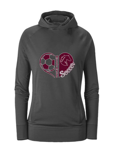 Northside Mustangs Heart Soccer Women's Hoodie