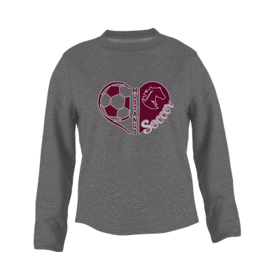 Northside Mustangs Heart Soccer Women's Sweatshirt