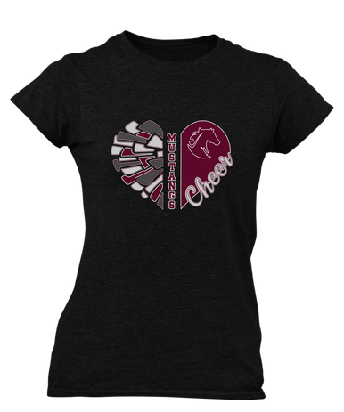 Northside Mustangs Heart Cheer Women's Premium SS T-Shirt