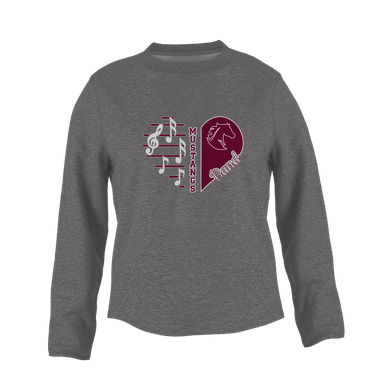 Northside Mustangs Heart Band Women's Sweatshirt