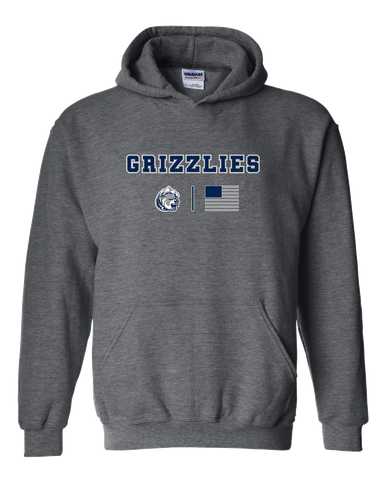 Glacier Peak Grizzlies Team Colors Flag Men's Hoodie