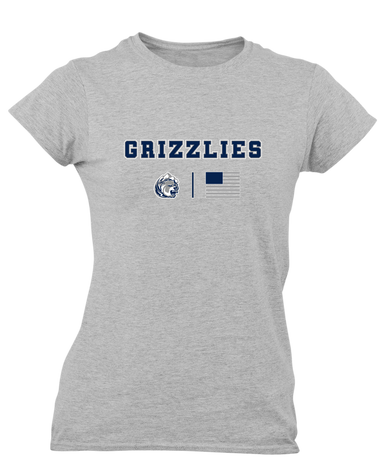 Glacier Peak Grizzlies Team Colors Flag Women's SS T-Shirt