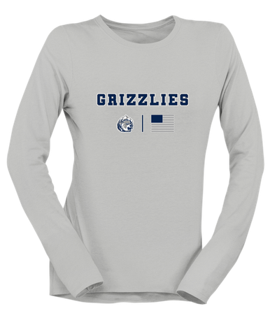 Glacier Peak Grizzlies Team Colors Flag Women's Premium LS T-Shirt