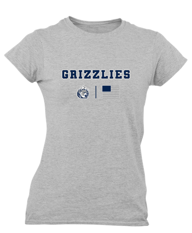 Glacier Peak Grizzlies Team Colors Flag Women's Premium SS T-Shirt