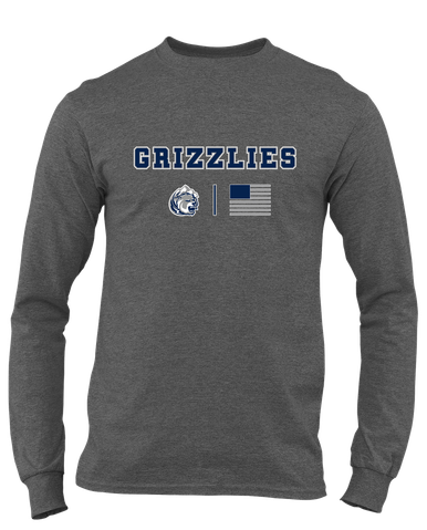 Glacier Peak Grizzlies Team Colors Flag Men's Premium LS T-Shirt
