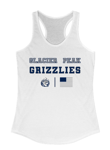 Glacier Peak Grizzlies Spirit Flag Women's Tank Top