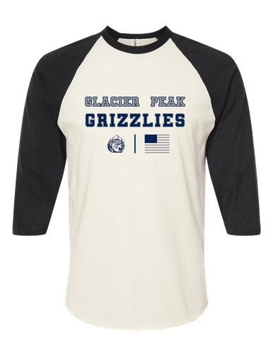 Glacier Peak Grizzlies Spirit Flag Women's Baseball T-Shirt