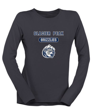 Glacier Peak Grizzlies Mascot #3 Women's LS T-Shirt