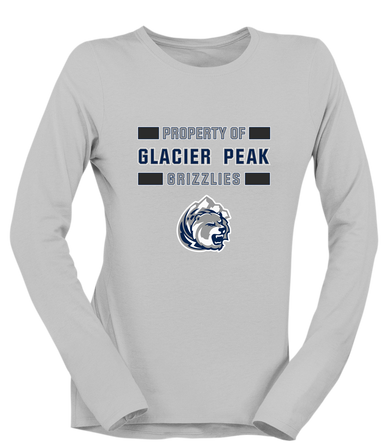 Glacier Peak Grizzlies Property Of Women's LS T-Shirt