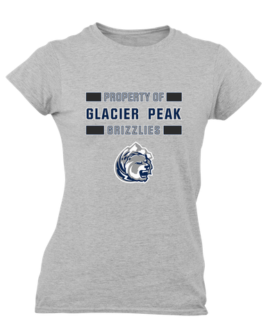 Glacier Peak Grizzlies Property Of Women's SS T-Shirt